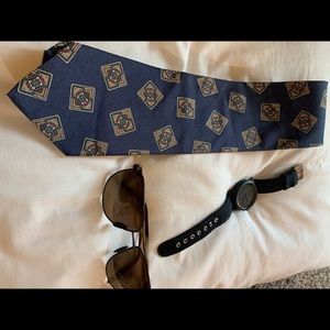 Burnham 100% silk tie